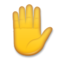 Raised Hand emoji on LG